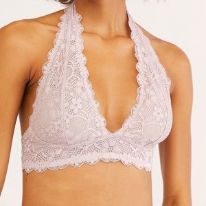MOVING SALE:Free People Pink Lace Halter Bralette